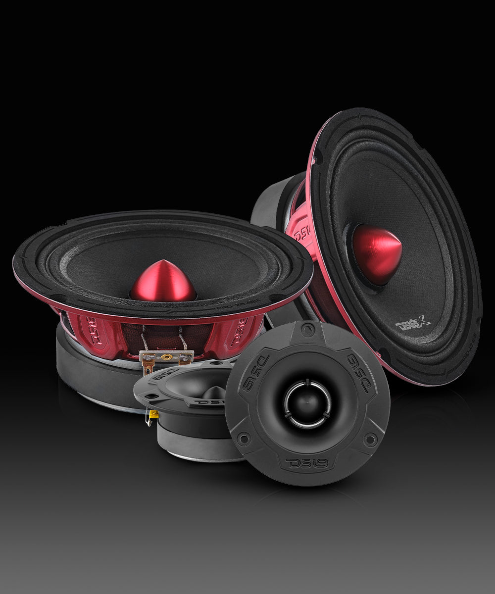 Pro Audio Loudspeakers Package - Pair 6.5" Speakers + Pair of Tweeters - DS18