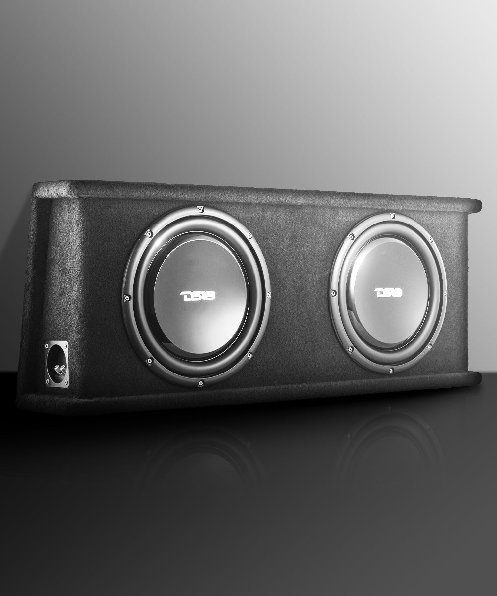 12" Loaded Shallow Subwoofer Enclosure 700 Watts Rms @ 1 ohm - DS18