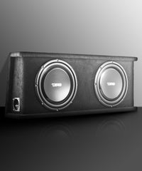 12" Loaded Shallow Subwoofer Enclosure 700 Watts Rms @ 1 ohm - DS18