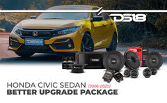 DS18 2006-2020 Honda Civic Front and Back Doors Sedan Speakers Better Upgrade/Replacement Package 1600 Watts - DS18