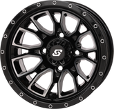FUSION WHEEL 12X7 2+5 4/110 GLOSS BLK/MACHINED