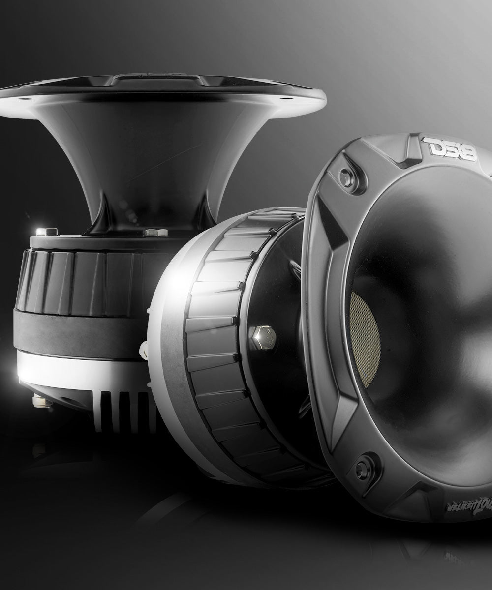 2" Driver with Spacer And Short Horn Kit 320 Watts 2" Titanium 8-Ohm Vc (PRO-D1+PRO-HA52/BK) - DS18