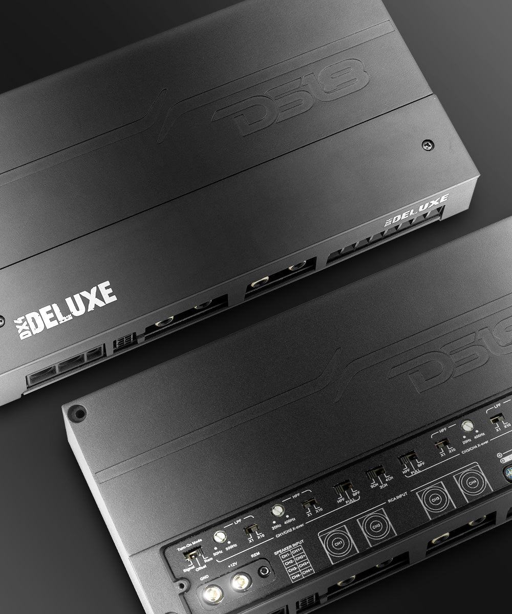 Deluxe 4-Channel Compact Class D Amplifier 4 X 150 Watts Rms @ 4-Ohm - DS18