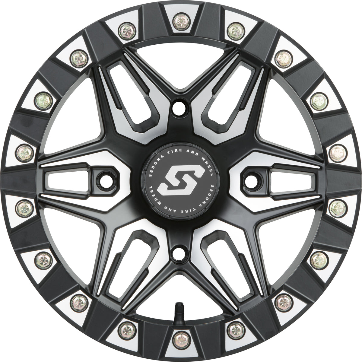 SPLIT 6 BDLK WHEEL 14X7 4/137 5+2 (+10MM) BLK/MACHINED