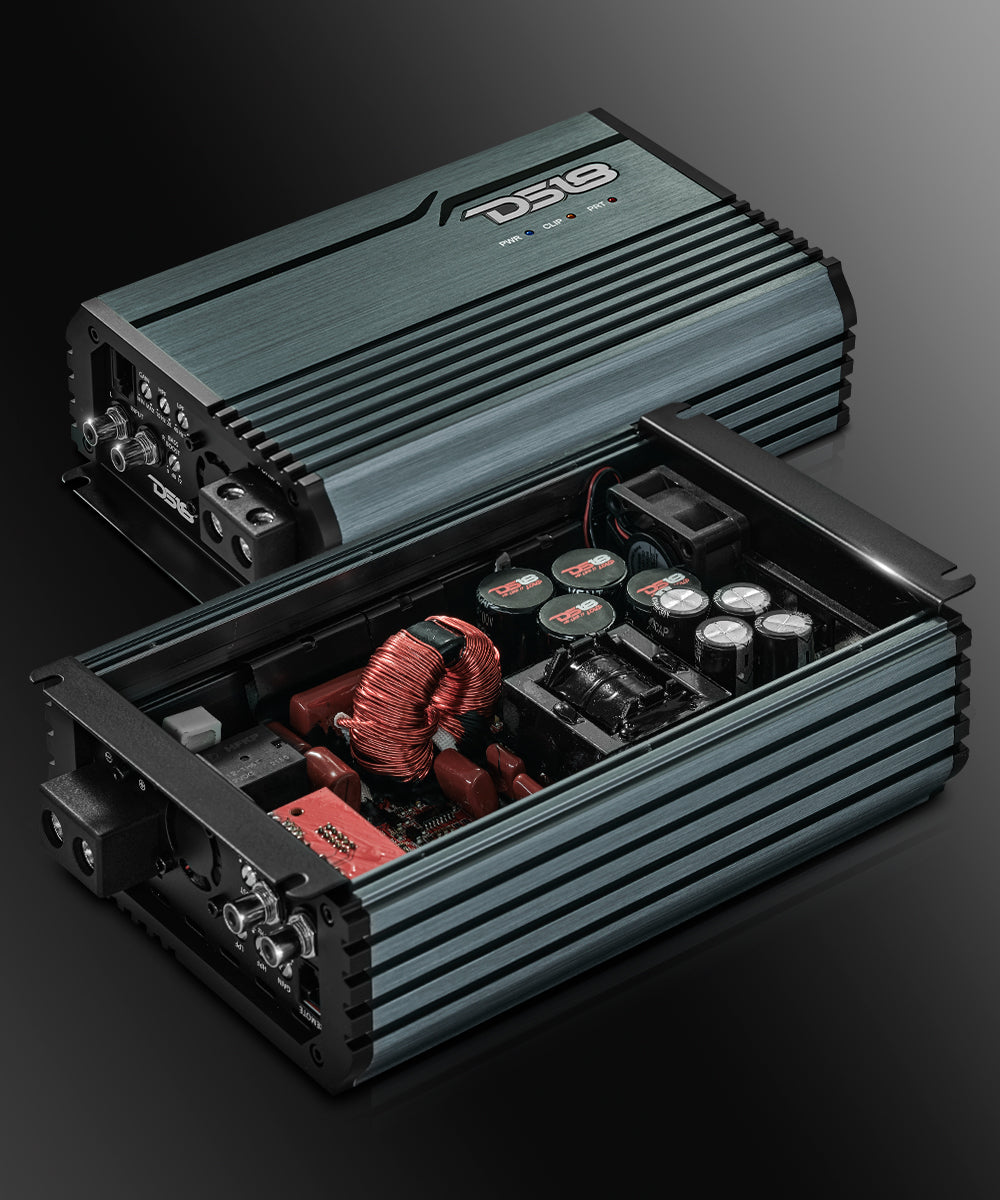 FRP Compact Full-Range Class D 1-Channel Amplifier 2,500 Watts Rms @ 1-Ohm - DS18