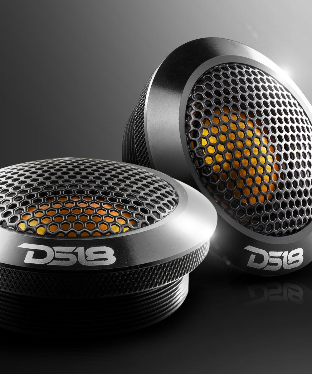 2.2" Dome Neodymium Tweeter with Aluminum Body 30 Watts 1" Titanium 4-Ohm Vc - DS18
