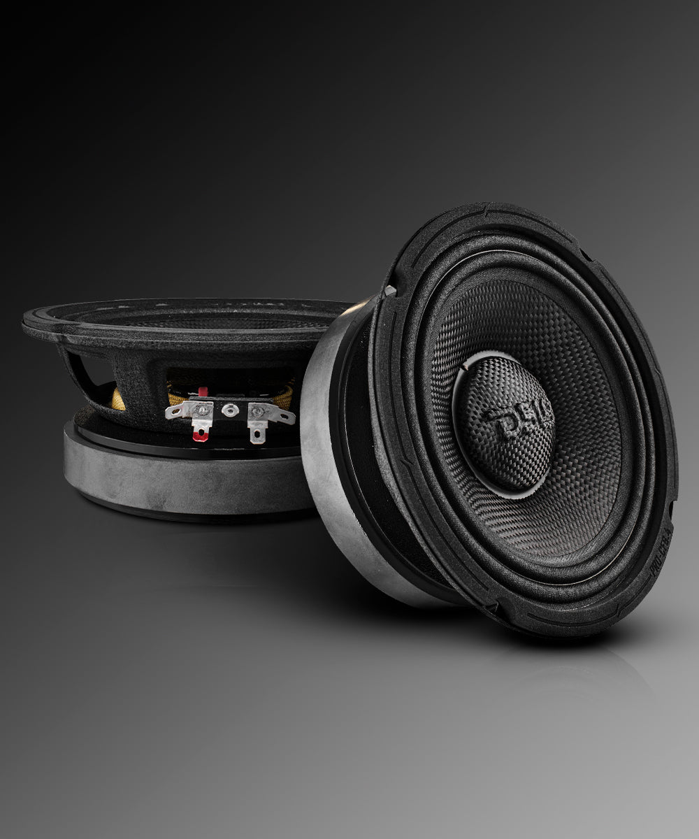 6.5” Motorcycle & Motorsports Loudspeaker With Water Resistant Carbon Fiber Cone | 4-Ohm 300W RMS - DS18