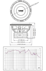 EXL-X 10" Subwoofer 850 Watts Rms DVC 2-Ohms - DS18