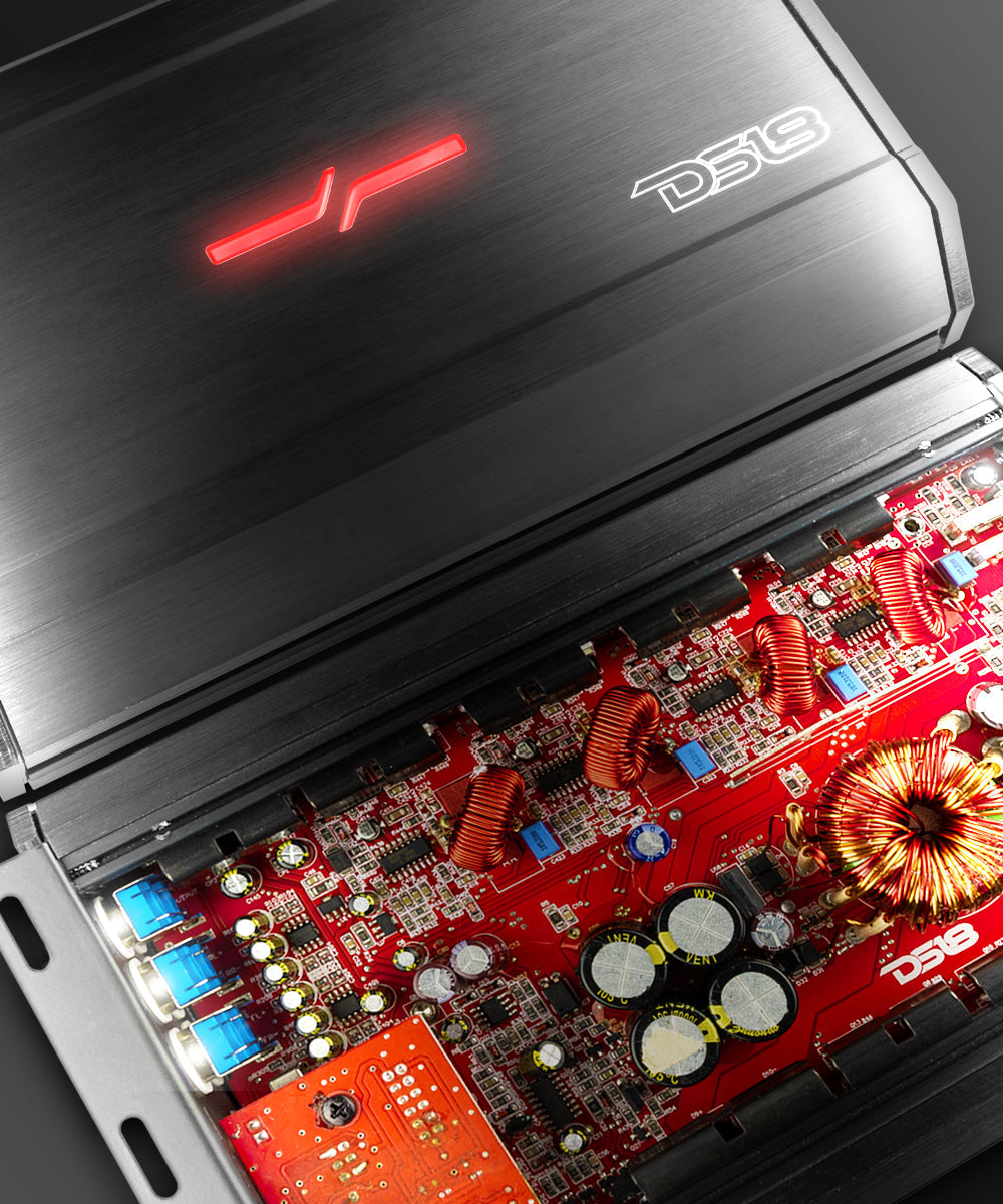ZXI 4-Channel Class D Amplifier 4 X 125 Watts Rms @ 4-Ohm - DS18