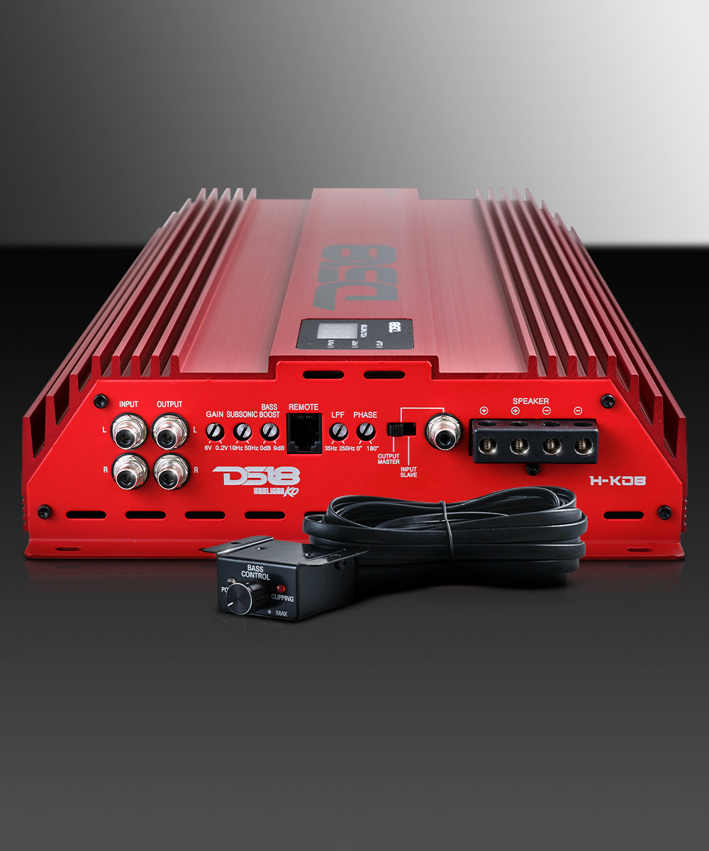 HOOLIGAN KO 1-Channel Amplifier with Voltmeter 8000 Watts Rms @ 1-Ohm Made In Korea - DS18