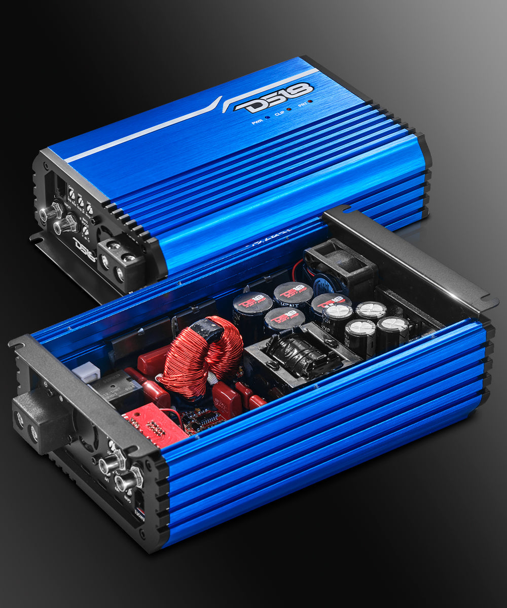 FRP Compact Full-Range Class D 1-Channel Amplifier 2,500 Watts Rms @ 1-Ohm - DS18