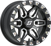 SPLIT 6 BDLK WHEEL 14X7 4/110 5+2 (+10MM) BLK/MACHINED
