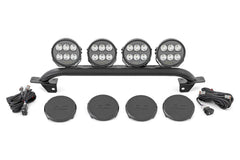 Light Bar Mount | 6.5 Inch Round LED (Quad) | OE Modular Steel | Ford Bronco (21-26)