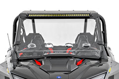 30" Single Row Light Mount | Front | Black Series | White DRL | Polaris RZR Turbo R