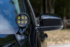 LED Light Kit | Ditch Mount | 2" Black Pair | Amber DRL | Jeep Cherokee KL (14-21)