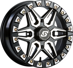 SPLIT 6 BDLK WHEEL 15X6 4/137 5+1 (+38MM) BLK/MACHINED
