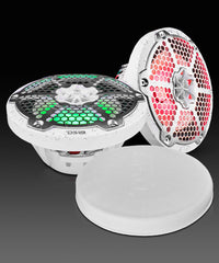 NXL 8" 2-Way Coaxial Marine Speaker With LED RGB Lights 125 Watts Rms 4-Ohm - DS18