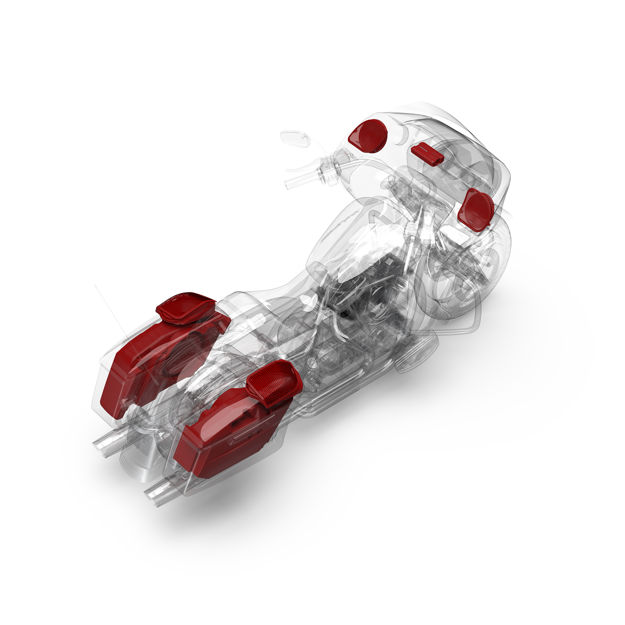 Dual 10 Saddlebag Subwoofer Kit for 2014-2023 Harley-Davidson Street Glide & Road Glide