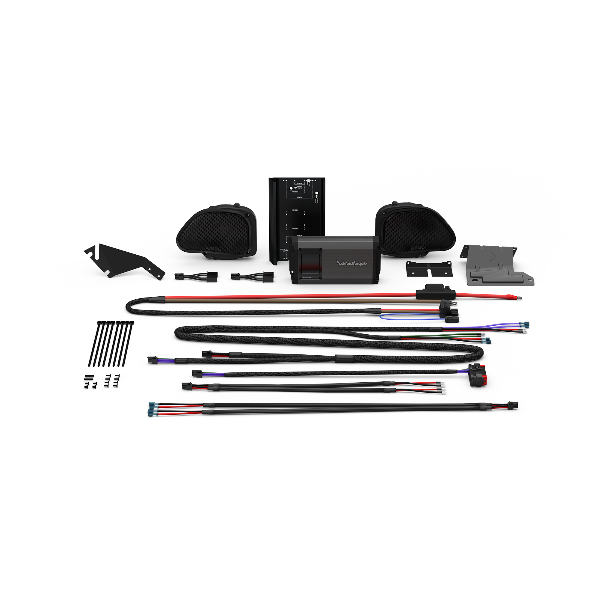 Stage-2 Speaker & Amp Kit for 1998-2013 Harley-Davidson Road Glide (Gen-3)