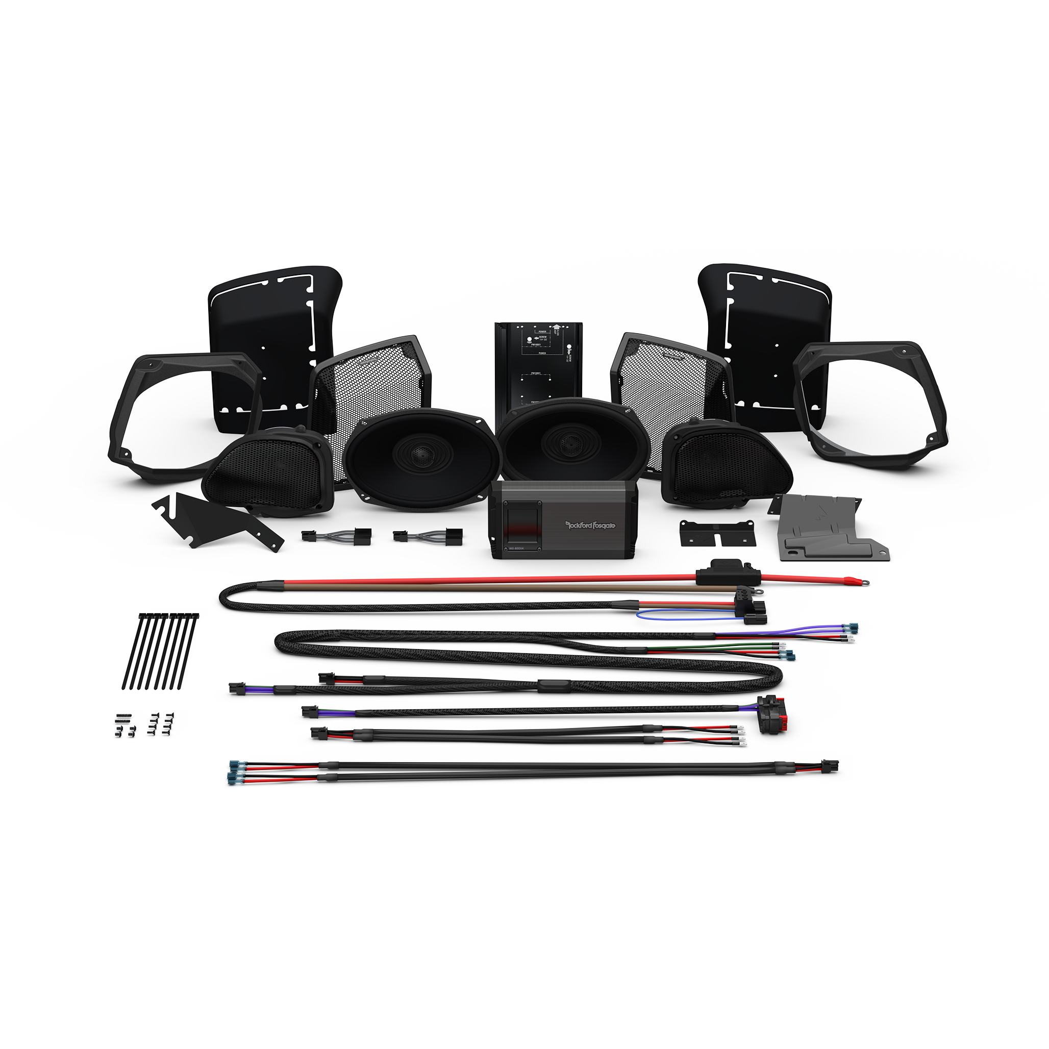 Stage-3 Speaker & Amp Kit for 1998-2013 Harley-Davidson Road Glide (Gen-3)