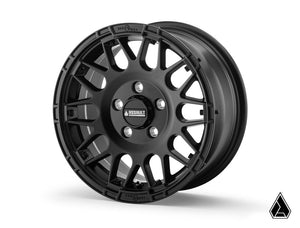 Intimidator Tires 34x10x15 on 15in. Satin Black Hellfire Wheels 4/156 Pattern