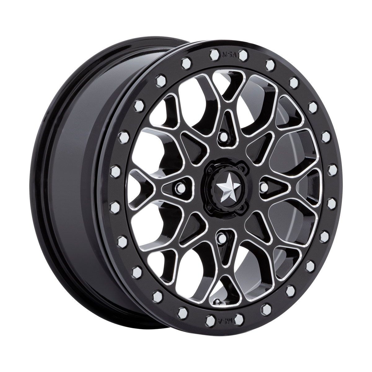 PORTAL UTV BEADLOCK - SATIN BLACK W/ GRAY TINT RING