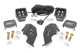 LED Light Kit | Cage Mount | 2" Black Pair | White DRL | Honda Talon 1000