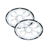 HXM69FGB -6"x9" Flush Mount Speaker Grills - Brushed Aluminum/Black (Pair)