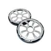 HXM8FGB - 8" Elite Flush Mount Speaker Grills - Brushed Aluminum/Black (Pair)