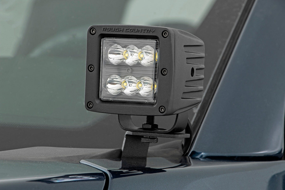 LED Light Kit | Ditch | 2" Black Pair | Amber DRL | Ford F-150 (15-26)/F-150 Lightning (22-26)