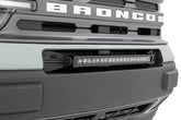 LED Light Kit | Bumper Mount | 20" Black Single Row | White DRL | Ford Bronco Sport (21-26)