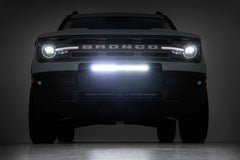 20 Inch Black Series LED Light Bar | Single Row | Amber DRL