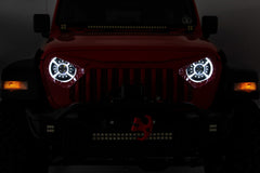 9 Inch DRL Halo LED Headlights | DOT Approved | Jeep Gladiator JT/Wrangler JL (18-26)