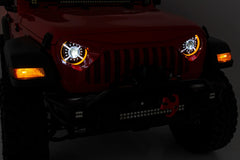 9 Inch DRL Halo LED Headlights | DOT Approved | Jeep Gladiator JT/Wrangler JL (18-26)