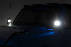 LED Light Kit | Ditch Mount | 2" Black Pair | Spot Pattern | Ford Bronco (21-26)