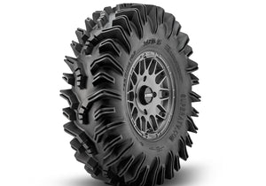 Intimidator Tires 34x10x15 on 15in. Matte Titanium Hellfire Wheels 5/4.5 Pattern