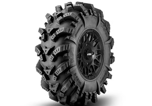 Intimidator Tires 34x10x15 on 15in. Satin Black Hellfire Wheels 4/136 Pattern