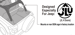 Jeep JLU Mounting Tube For Towers and Pods - DS18