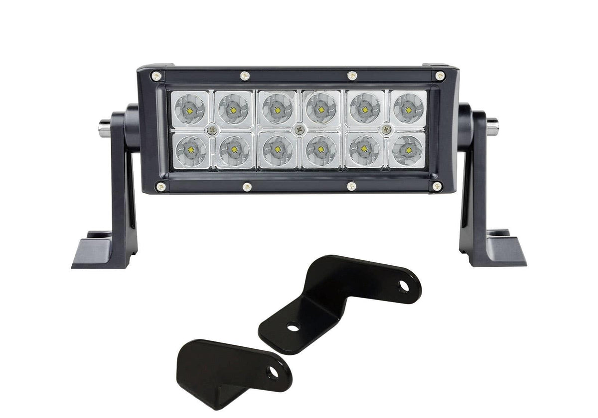 6in. LED Combination Spot / Flood Light Bar with Low Profile Mount Brackets