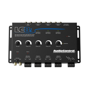 LC8i Black 8-Channel Line Output Converter with Auxiliary Input