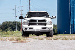 LED Light Kit | Bumper Mount | 20" Black Single Row | White DRL | Ram 2500 (03-18)/3500 (03-18)