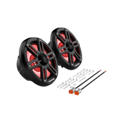 M2 8” Color OptixTM Marine 2-Way Horn Speakers (pr) - Black