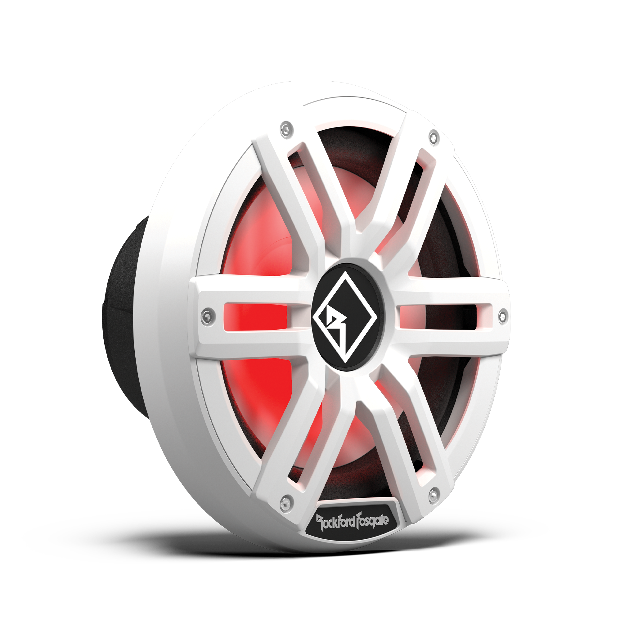 M2 10 DVC 2Ω Color Optix™ Infinite Baffle Marine Subwoofer: White Gen-2