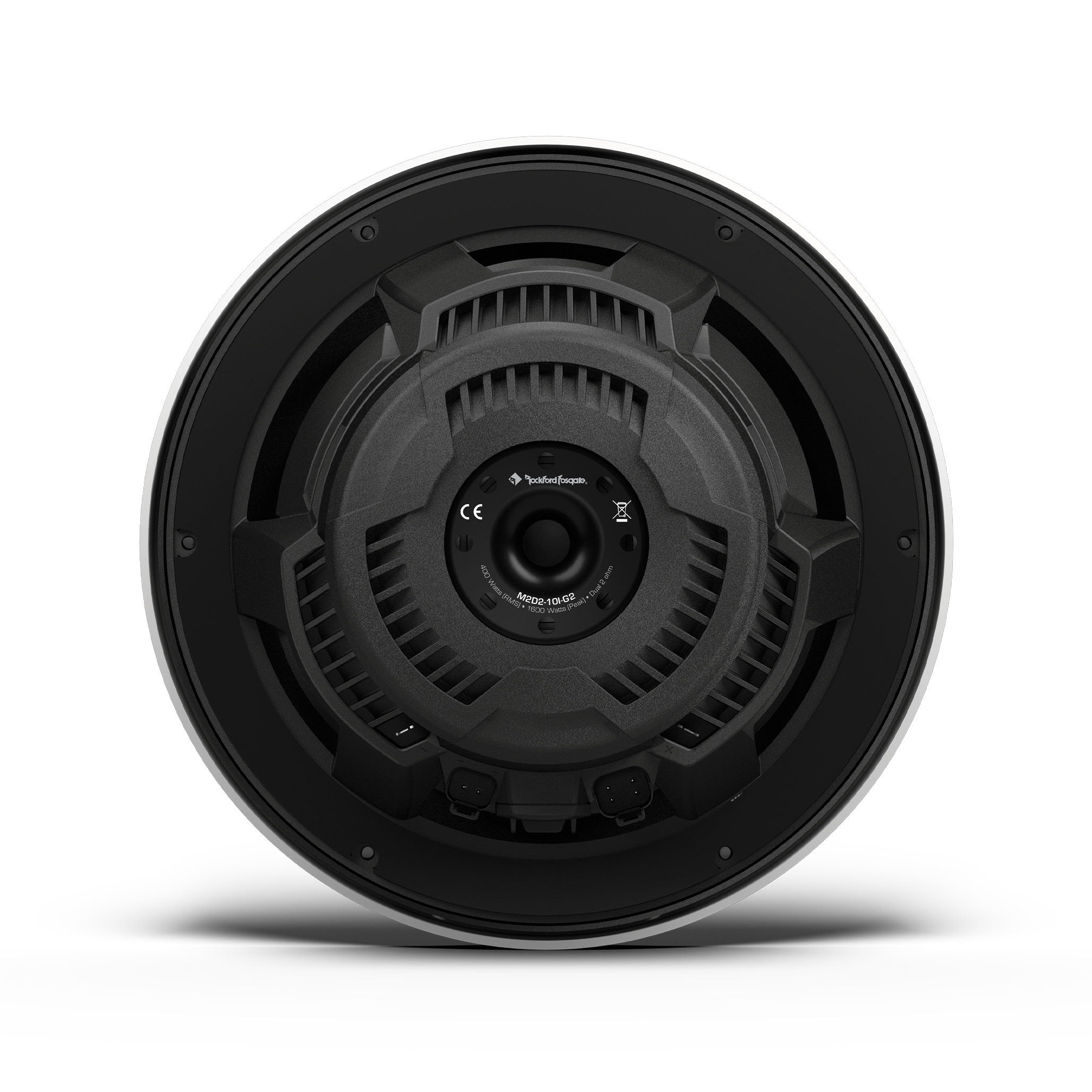 M2 10 DVC 4Ω Color Optix™ Sealed Marine Subwoofer: White Gen-2