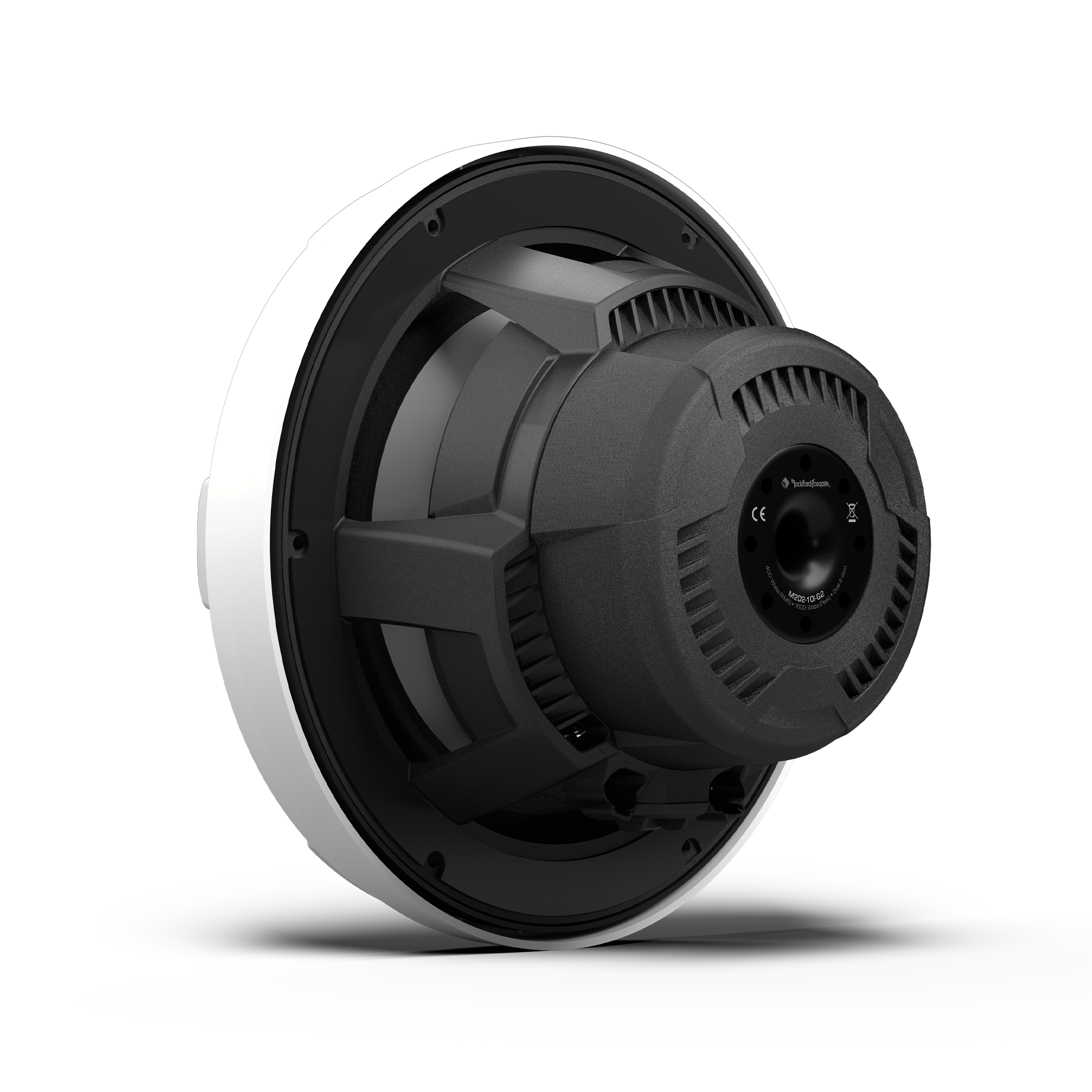 M2 10 DVC 4Ω Color Optix™ Infinite Baffle Marine Subwoofer: White Gen-2