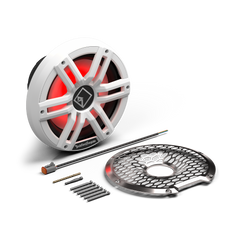 M2 10′′ DVC 4Ω Color Optix™ Infinite Baffle Marine Subwoofer: White Gen-2