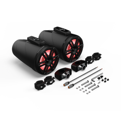M2 8” Color OptixTM 2-Way Horn Loaded Wake Tower Speakers (pr) - Black