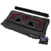 MBQRG2-S7R 500 Watt 7 Speaker Polaris RANGER Audio Roof with 7 Inch LED Source Unit and 45 Inch Light Bar
