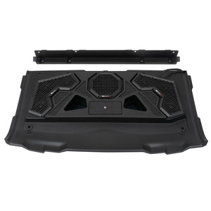 MBQRG2-S7R 500 Watt 7 Speaker Polaris RANGER Audio Roof with 7 Inch LED Source Unit and 45 Inch Light Bar