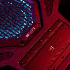 MBQRG2-S7R 500 Watt 7 Speaker Polaris RANGER Audio Roof with 7 Inch LED Source Unit and 45 Inch Light Bar